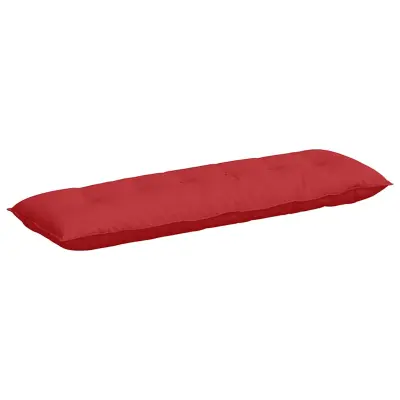 vidaXL Poglavni vzglavnik Rdeča 160 x 19 x 50 cm blago