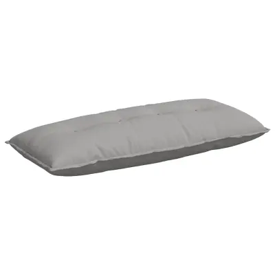 vidaXL Poglavni vzglavnik Oblačno siva 120 x 19 x 50 cm blago