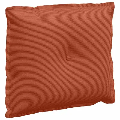vidaXL Poglavni vzglavnik Rdeče oranžna 60 x 50 cm Žametna tkanina