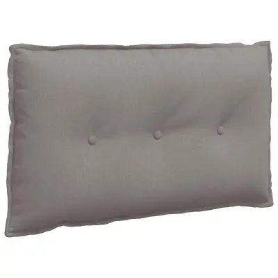 vidaXL Poglavni vzglavnik Taupe 80 x 19 x 50 cm blago