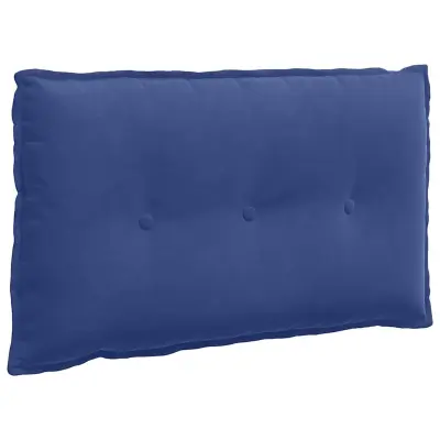 vidaXL Poglavni vzglavnik Policijska modra 80 x 50 cm Žametna tkanina
