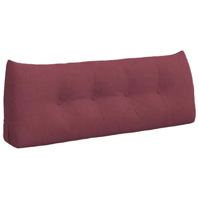 vidaXL Poglavni vzglavnik Vinorodna rdeča 120 x 24 x 50 cm blago
