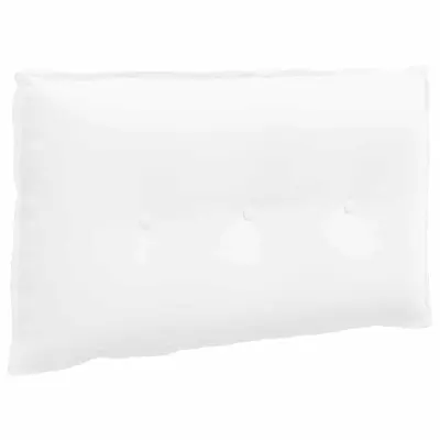 vidaXL Poglavni vzglavnik Bela 80 x 19 x 50 cm blago