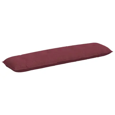 vidaXL Poglavni vzglavnik Vinorodna rdeča 200 x 19 x 50 cm blago