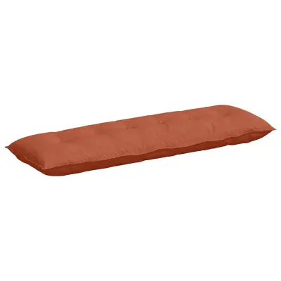 vidaXL Poglavni vzglavnik Rdeče oranžna 160 x 50 cm Žametna tkanina