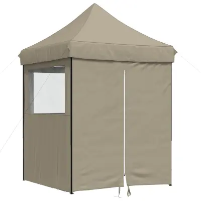vidaXL Zabavni šotor Taupe 200 x 200 x 306 cm Oxford tkanina