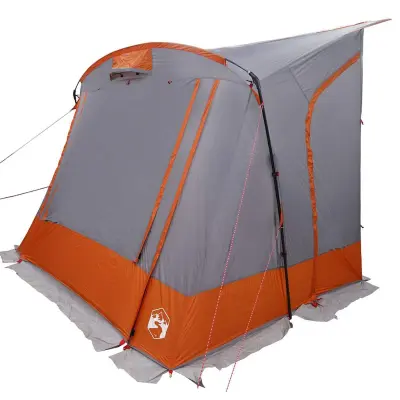 vidaXL Šotor za prtljažna vrata Siva in oranžna 285 x 255 x 245 cm