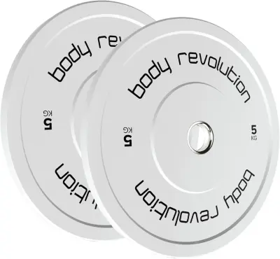 Body Revolution olimpijske odbijalne plošče, barvne, par 5 kg
