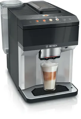 Popolnoma avtomatski kavni aparat BOSCH TPE40307, VeroCafe, Inox siva metalna, Piano črna