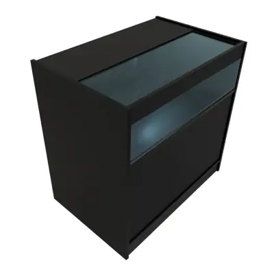 LED prodajni pult B900 - črne barve