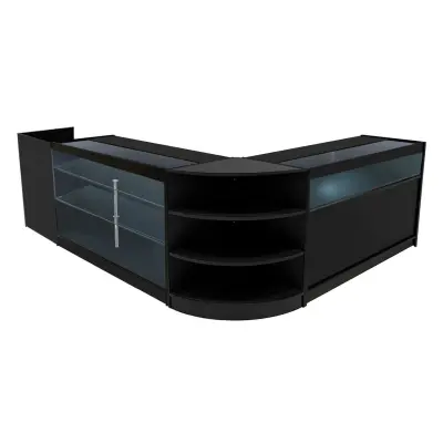 Komplet LED prodajnih pultnih svetilk Hyperion K1500, B1500, TB60 in LM60 - črne barve