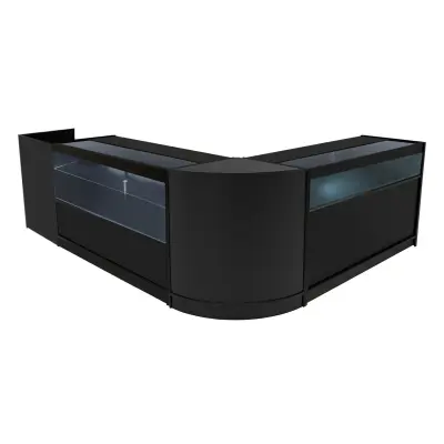 Komplet gravitacijskih LED prodajnih pultnih svetilk B1500, C1500, TB60 in CM60 - črne barve