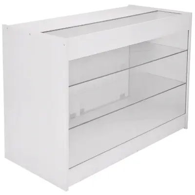 Vitrina za izdelke za maloprodajo K1200 - briljantno bela