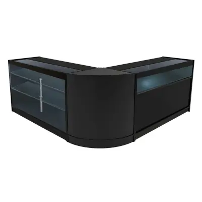 Triton LED komplet prodajnih pultnih svetilk K1500, B1500 in CM60 - črne barve