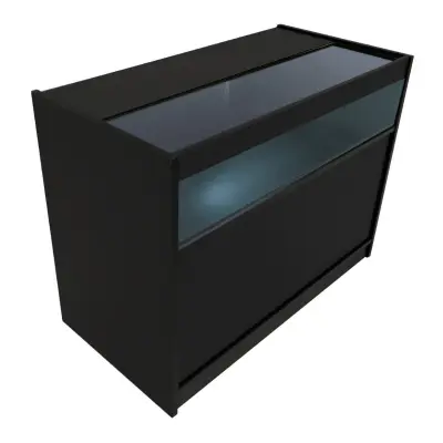 LED prodajni pult B1200 - črne barve