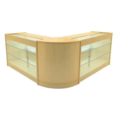 Helios LED komplet prodajnih pultnih svetilk CM60 in 2 x K1500 - javor