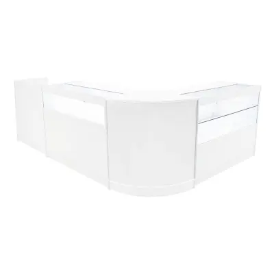 Komplet gravitacijskih LED prodajnih pultnih svetilk B1200, C1200, TB60 in CM60 - bel