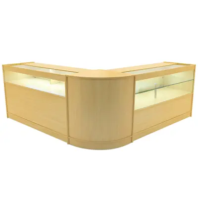 Adonis LED prodajni pult B1500, C1500 in CM60 - javor