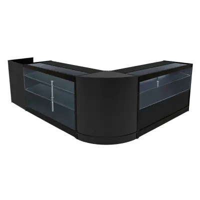 Vega LED komplet prodajnih pultnih svetilk K1500, C1500, TB60 in CM60 - črne barve