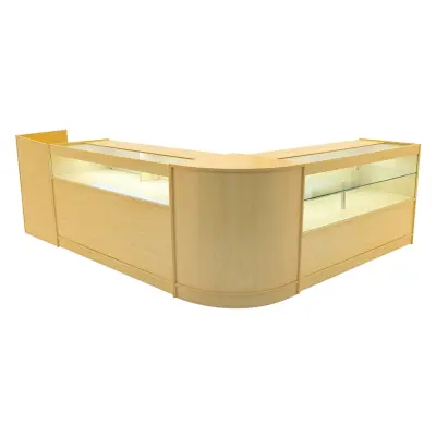 Komplet prodajnih pultnih svetilk Gravity LED B1500, C1500, TB60 in CM60 - javor