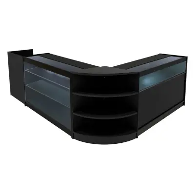 Komplet prodajnih pultnih LED-svetil Hyperion K1200, B1200, TB60 in LM60 - črne barve