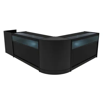 Luna LED komplet prodajnih pultnih svetilk CM60, TB60 in 2 x B1500 - črne barve