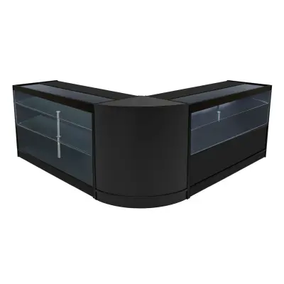 Hera LED komplet prodajnih pultnih svetilk K1500, C1500 in CM60 - črne barve