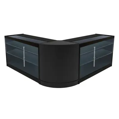Helios LED komplet prodajnih pultov CM60 in 2 x K1500 - črne barve