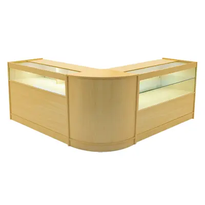 Adonis LED prodajni pult B1200, C1200 in CM60 - javor