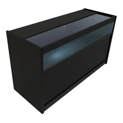 LED prodajni pult B1500 - črne barve