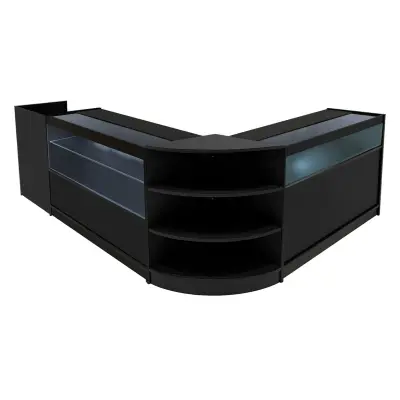 Komplet LED prodajnih pultov Europa B1200, C1200, TB60 in LM60 - črne barve