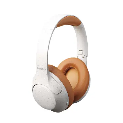 Lenco, Brezžične Bluetooth Slušalke z Aktivnim Odstranjevanjem Hrupa / Baterija 400 mAh, Bela / Siva