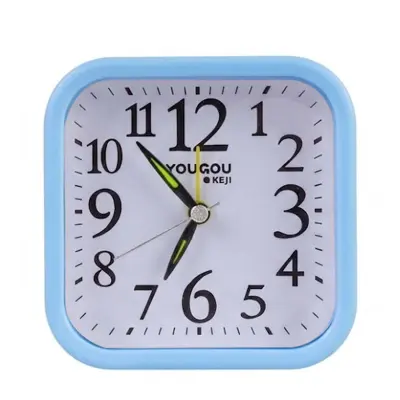 Analogna Budilka za Spalnico s Funkcijo Alarma in Osvetlitvijo, Modra