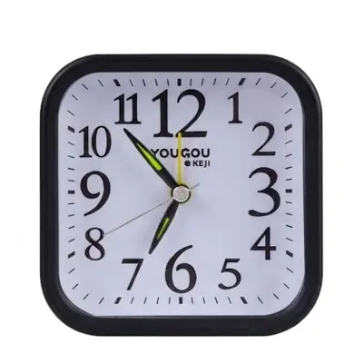 Analogna Budilka za Spalnico s Funkcijo Alarma in Osvetlitvijo, Črna
