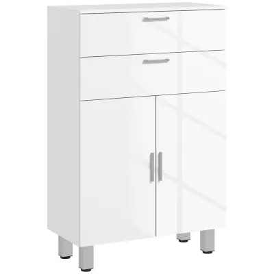 kleankin Kopalniška omara iverna plošča 60D x 30Š x 93V cm Bela