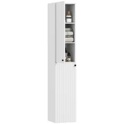 HOMCOM Kopalniška omara MDF 30D x 30Š x 161V cm Bela