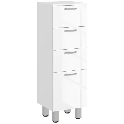 kleankin Kopalniška omara iverna plošča 30D x 30Š x 93V cm Bela
