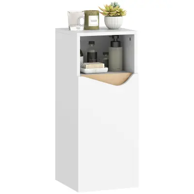 HOMCOM Kopalniška omara iverna plošča 30D x 30Š x 71,5V cm Bela