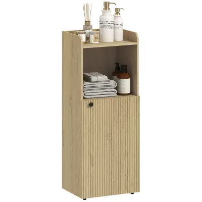 HOMCOM Kopalniška omara iverna plošča, MDF 40D x 31Š x 104V cm Hrast