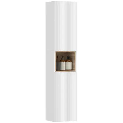 HOMCOM Kopalniška omara MDF 30D x 24Š x 140V cm Bela