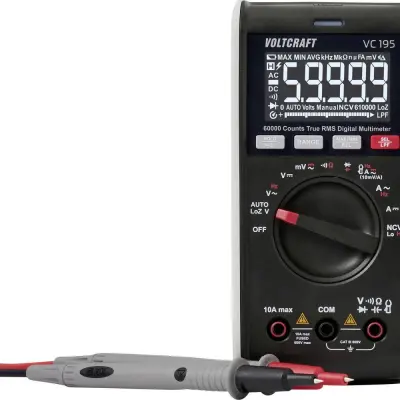 VOLTCRAFT VC195 ročni multimeter  digitalni  CAT III 600 V Prikaz (štetje): 60000