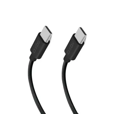 SBS USB-C kabel - 3.2 100W napajanje 1,5 m črne barve