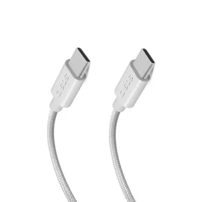 SBS USB-C kabel - 3.2 100W napajanje 1,5 m siv