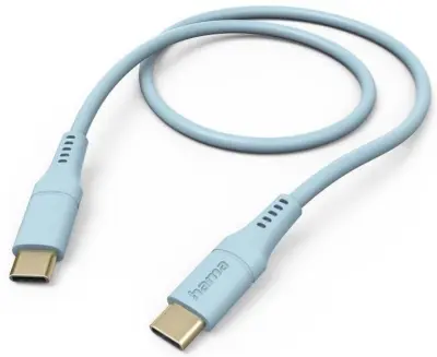 HAMA fleksibilen polnilni/podatkovni kabel USB-C - 1,5 m moder
