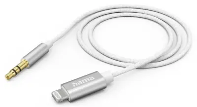 HAMA avdio kabel Lightning - Jack 3,5 mm 1 m bel