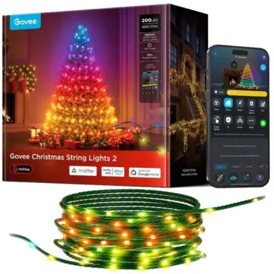 GOVEE LED božične verižne lučke 2 H80C4 zelene