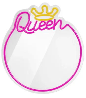 FOREVER TF1 Queen barvito neonsko LED ogledalo