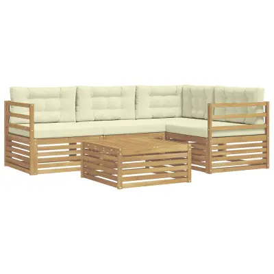 vidaXL Zunanja garnitura za sedenje 6 pcs