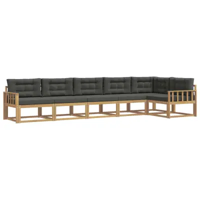 vidaXL Zunanja garnitura za sedenje 4 pcs Bela in antracit Poliester