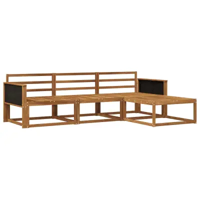 vidaXL Zunanja garnitura za sedenje 4 pcs Naravna Masiven les akacije